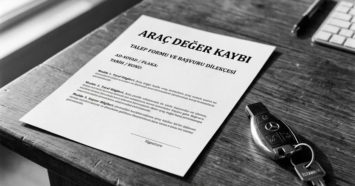 Araç Değer Kaybı Tazminatı — Sigorta Başvurusu 2026