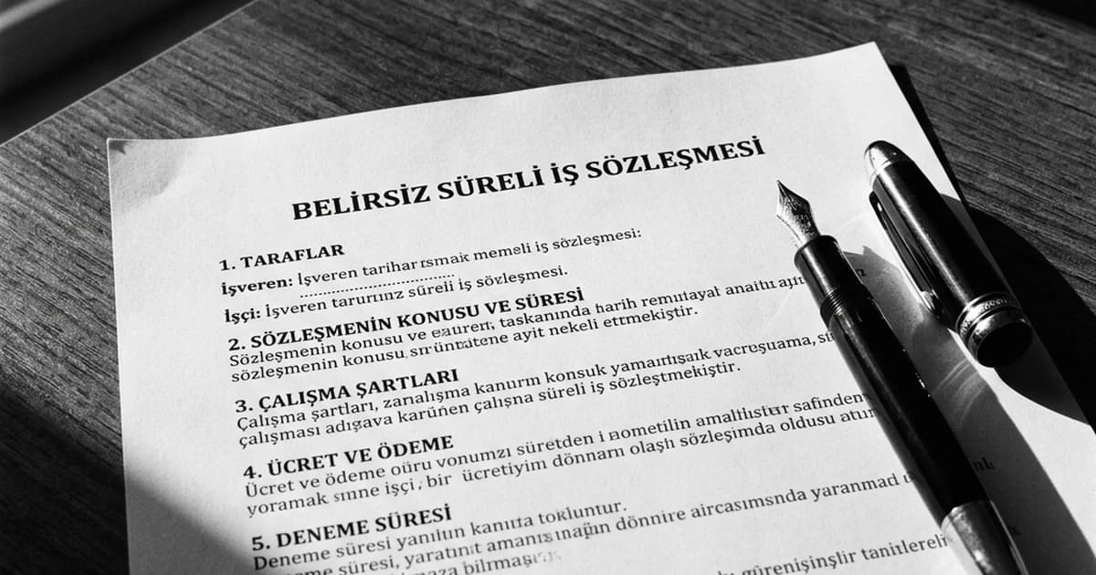 İş Sözleşmesi Örneği — Belirsiz Süreli 2026