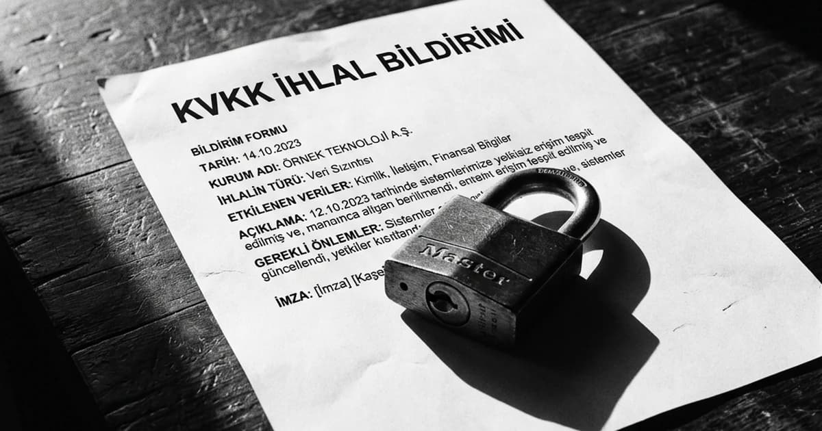Kişisel Veri İhlali Şikayeti — KVKK Başvurusu 2026